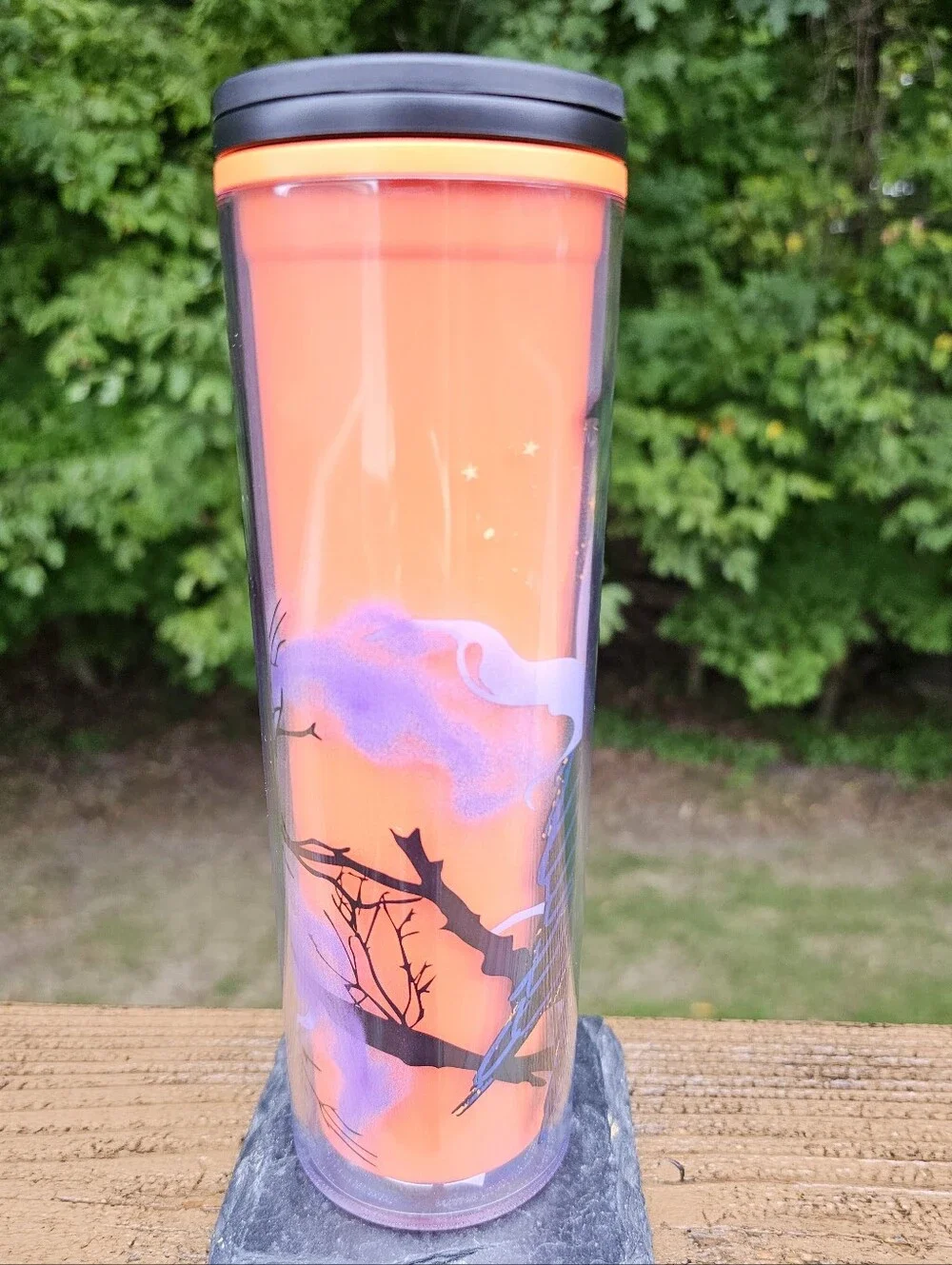 NWT Starbucks 2022 Halloween Raven Crow Campfire Hot Travel Tumbler 16oz